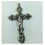 Silver Crucifix / Cross Pendant, Sterling Silver,