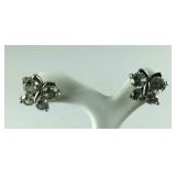 Butterfly CZ Stud Earrings (No Backings),