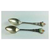 2 Canada Sterling Spoons, Sterling Silver, 13.9