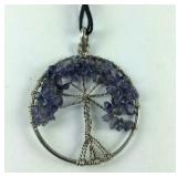 Wire Wrap Tree of Life w/ Purple Stones