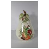 Lenox boxwood and pine pear cookie jar, 13" H