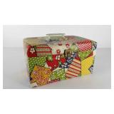 Sewing basket with notions