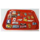 Advertising magnets and state magnets, includes