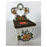Painted salt box