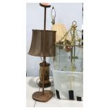 Lamp group, floor, ceiling and table lamps, plus