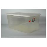 13 gallon Sterlite storage tote with lid.