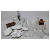 Glass and dinnerware group, West Virgina made