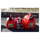 3 Gas Containers, 1.25& 2.5 gallon sizes