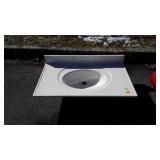 Cultured marble bath Vanity sink, 37x22" deep