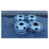 Set of 4 Ford Dually Truck Rims, 8 lugs,