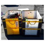 2-big poly Storage bags with a bunch of Gardening