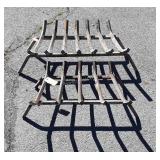 Two Heavy Steel Fire Place Wood Grates, 16&20"