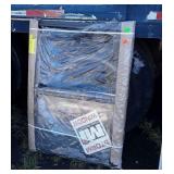 New House Window, brown aluminum framed, about