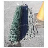 34ft Roll of green poly Safety type fence