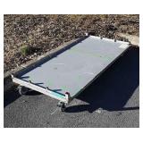 Metal Warehouse Platform Cart, one end swivel