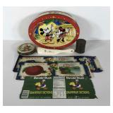 Advertising,  fruit labels, snuff tin, Disney tin