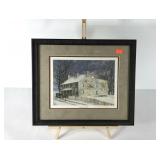 Eric Mohn "Paradise at Night" print, signed and