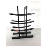 Wooden wine bottle rack, 12x16x6, holds a dozen