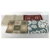 Scatter rugs, four