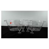 Two acrylic party tubs (9" H x 11" W x 18" L),