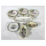 Painted Nippon china group