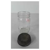 Clear jar with Hazel Atlas Boyd