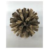 Driftwood ball, 15" across, one loose bar