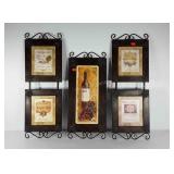 Metalworks wine themed wall hangings, smaller one