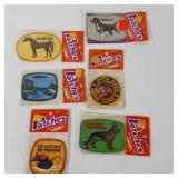 Iron on patches by Voyager, six