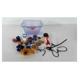 Toys, Beyblade fighter group in basket