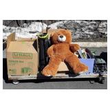 Boxes of games and puzzles, assorted household