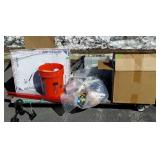 Group with miscellaneous household items,