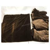 Four large curtain panels, approximately 190x108