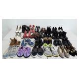 Large ladies shoe lot, all sizes and styles and
