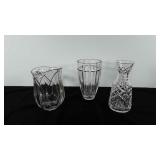 Glass/crystal, includes Vase, water pitcher and