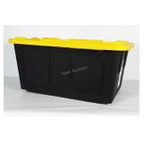 27 Gallon industrial grade storage tote with lid.