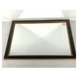 Painted framed mirror, 32x26