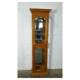 Curio cabinet, 75 1/2" tall, mirrored back,