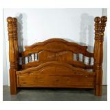 King size bed frame. Heavy four poster style.
