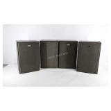 Four Sony acoustic suspension speakers, show