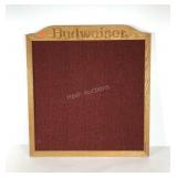Advertising, Budweiser oak trimmed sign board,