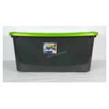 30 gallon Sterlite storage tote with lid.