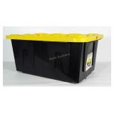 27 Gallon industrial grade storage tote with lid.