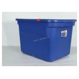 18 gallon Sterlite storage tote with lid.