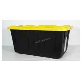 27 Gallon industrial grade storage tote with lid.