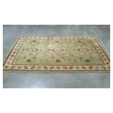 Wool area rug, needs cleaning. 71"×105".