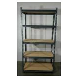Gorilla shelving. 36"×18"×72". Seller code E-I.