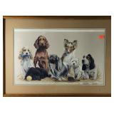 Wall art, James H. Killen "Prep Daze" print,