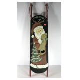 Holiday decor sled, 11x46, needs some attention