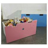 Toy chest drawers, 2 wheeled drawers, one cover,